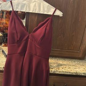 Burgundy dress